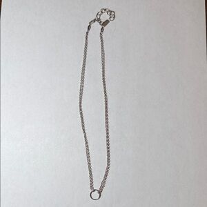 Adina Silver double strand circle necklace